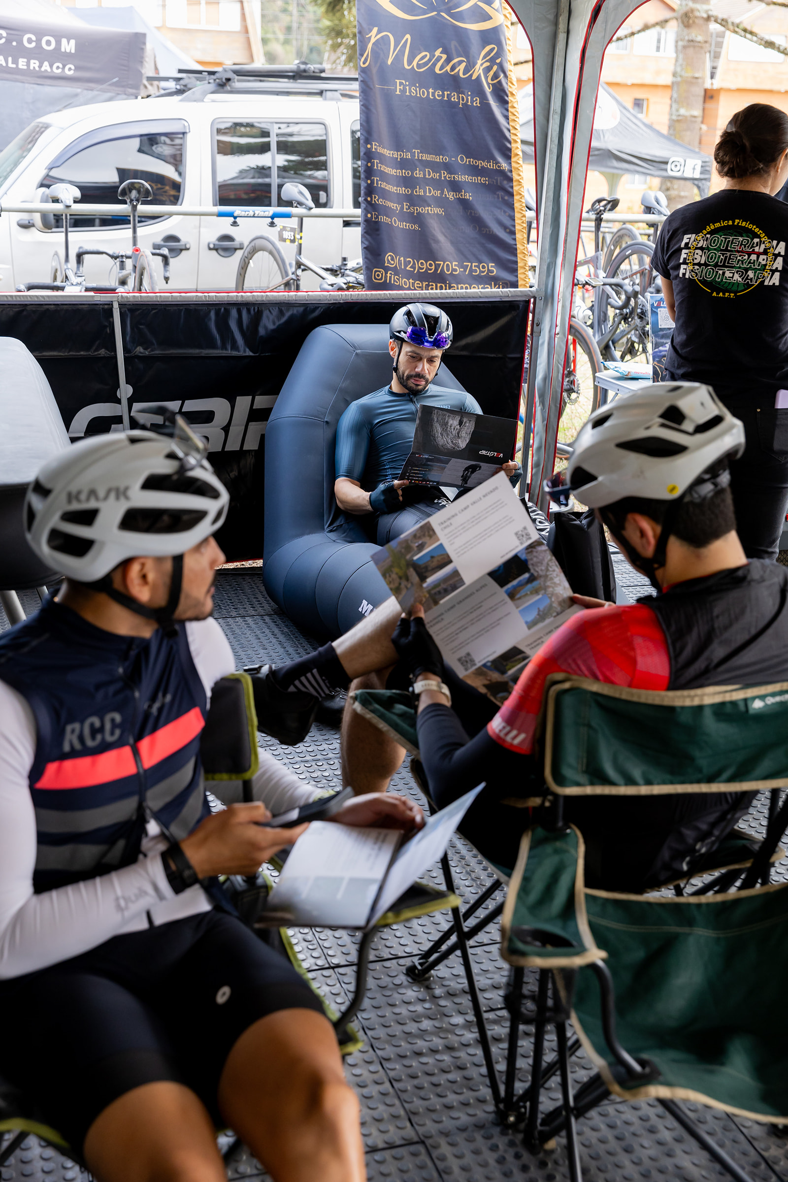 Race service em prova de ciclismo